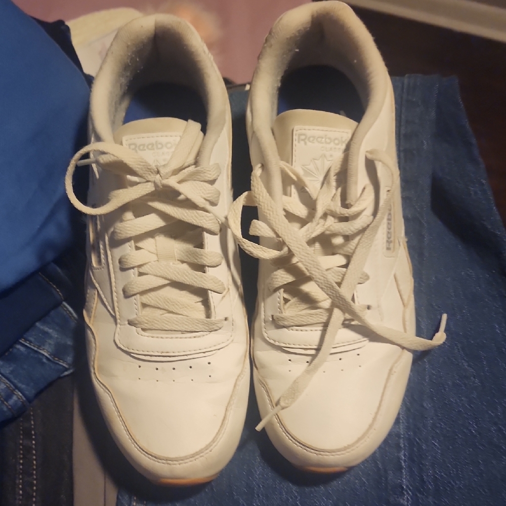 Reebok White Boat Shoes
